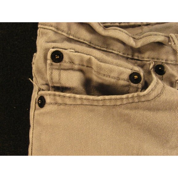 LEVIS 510 Womans CUTOFF JEANS SHORTS 12 Reg W 24 MEASURED Juniors Skinny Gray - Picture 4 of 9
